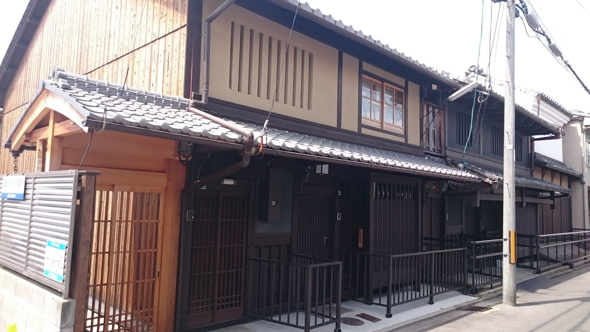 Ferienwohnung Nishijin Kyomachiya Byakko-Tei Kyōto Exterior foto